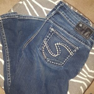 Silver bootcut jeans